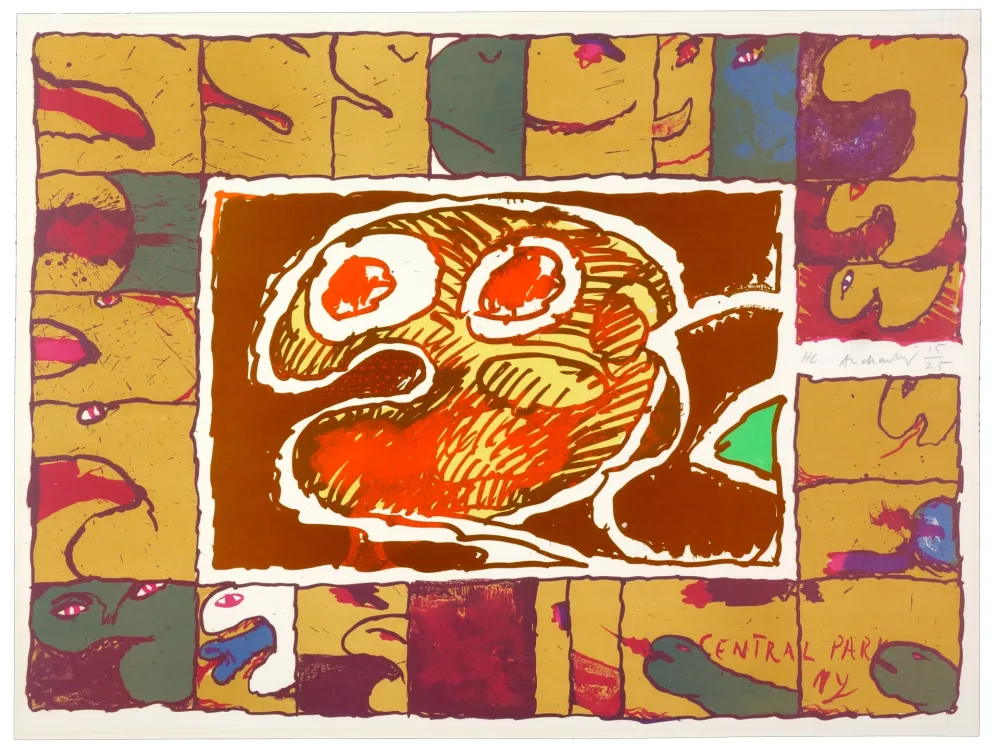 リトグラフ Alechinsky - Central Park