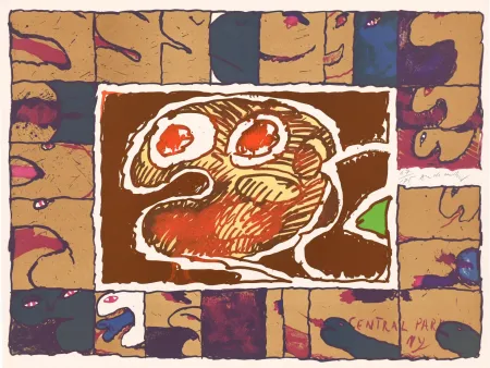 リトグラフ Alechinsky - Central Park