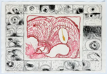 エッチング Alechinsky - Chapeau fort