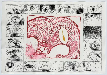 エッチング Alechinsky - Chapeau fort