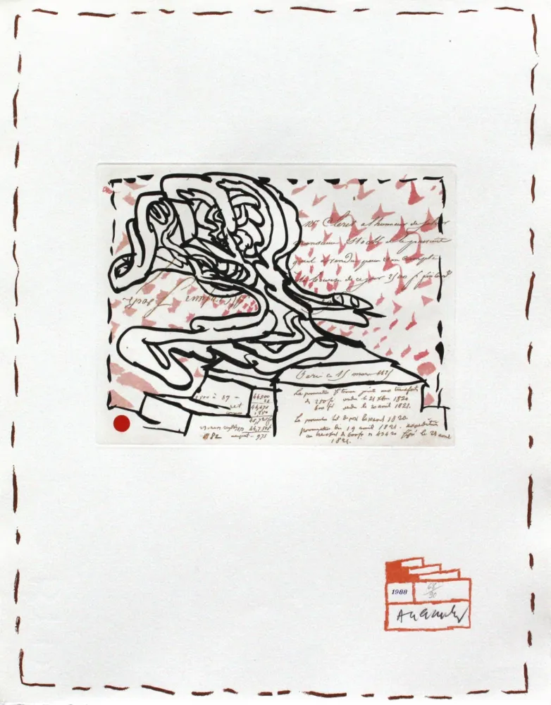 エッチング Alechinsky - Chaque Matin