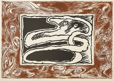 リトグラフ Alechinsky - Chemin de ronde