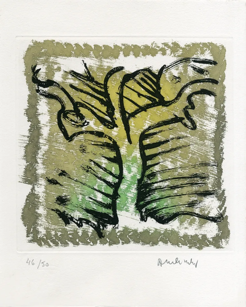 エッチングと　アクチアント Alechinsky - Choses rapportées du Japon