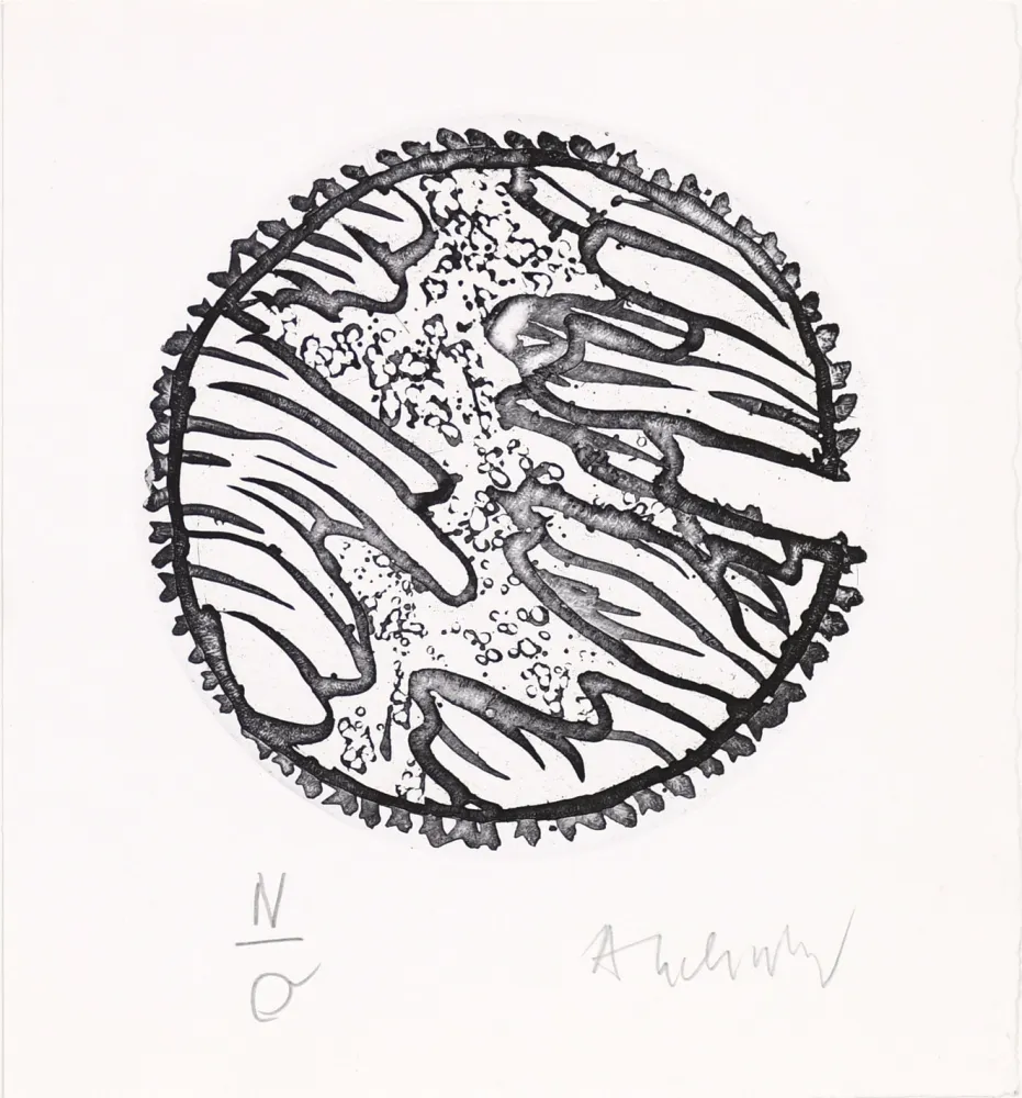 エッチングと　アクチアント Alechinsky - Chronique de la neige