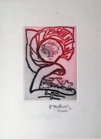 リトグラフ Alechinsky - Cingrichat ou le Miroir Félin 