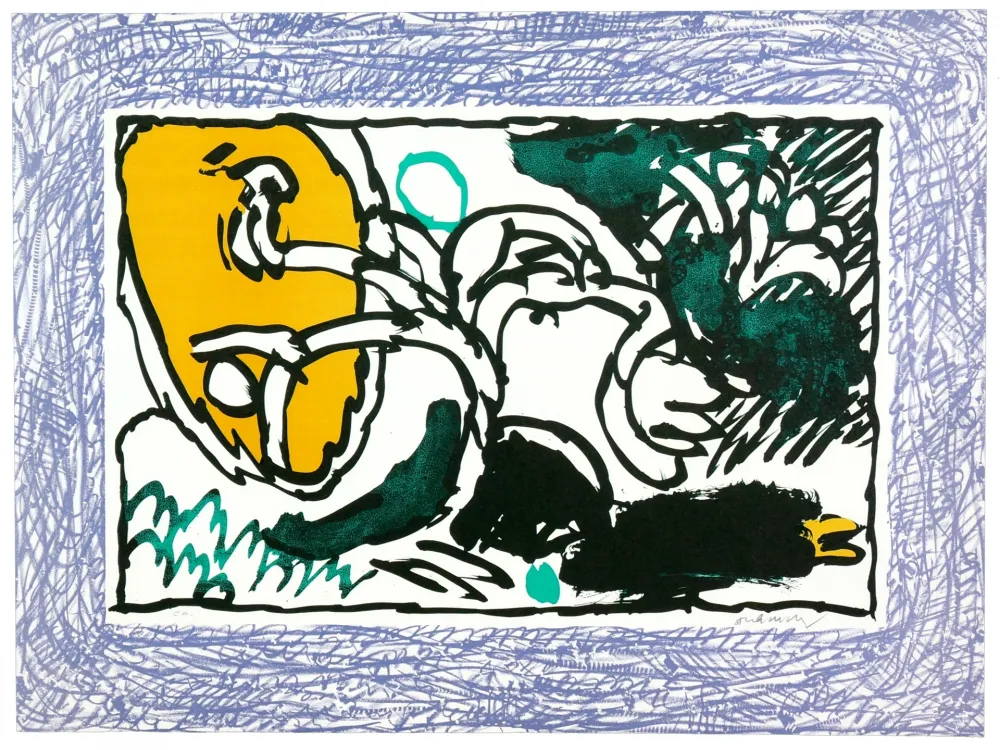 リトグラフ Alechinsky - Comme un gant