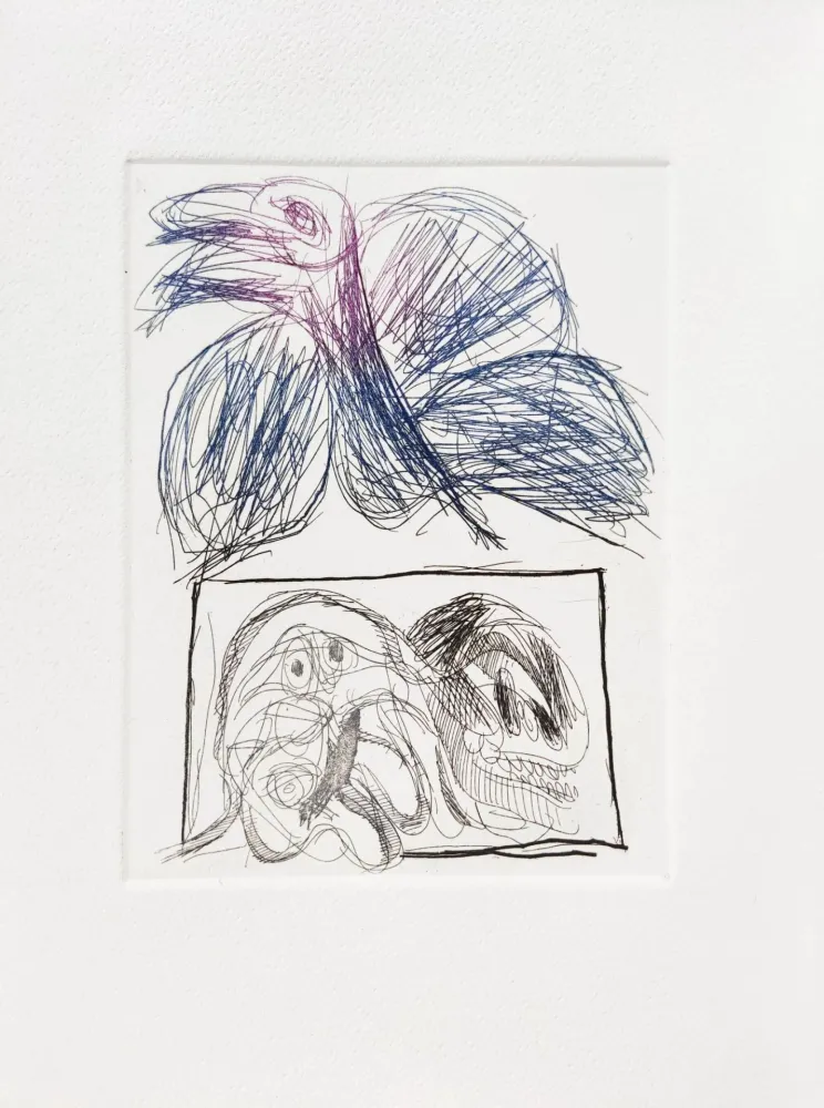 エッチングと　アクチアント Alechinsky - Commentaire de Personnage