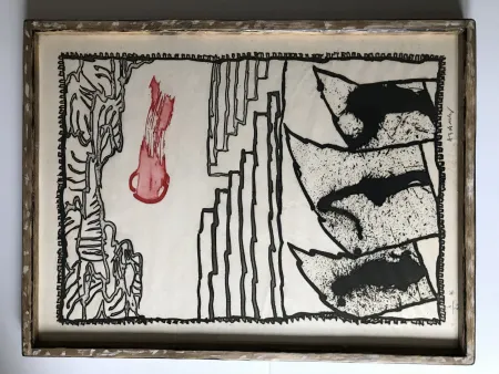 エッチングと　アクチアント Alechinsky - Composition