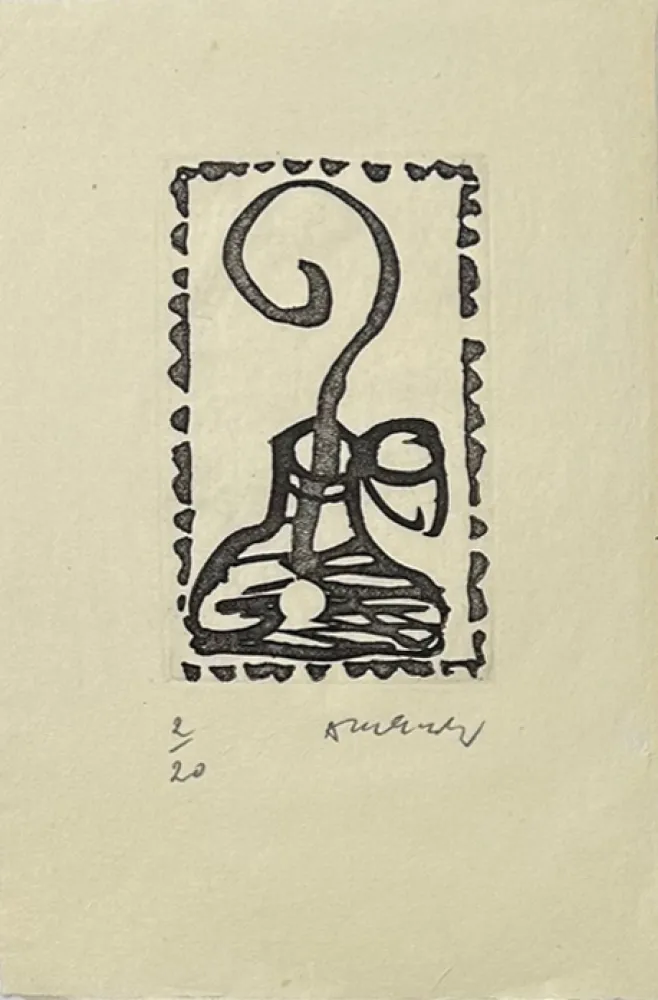 彫版 Alechinsky - Composition