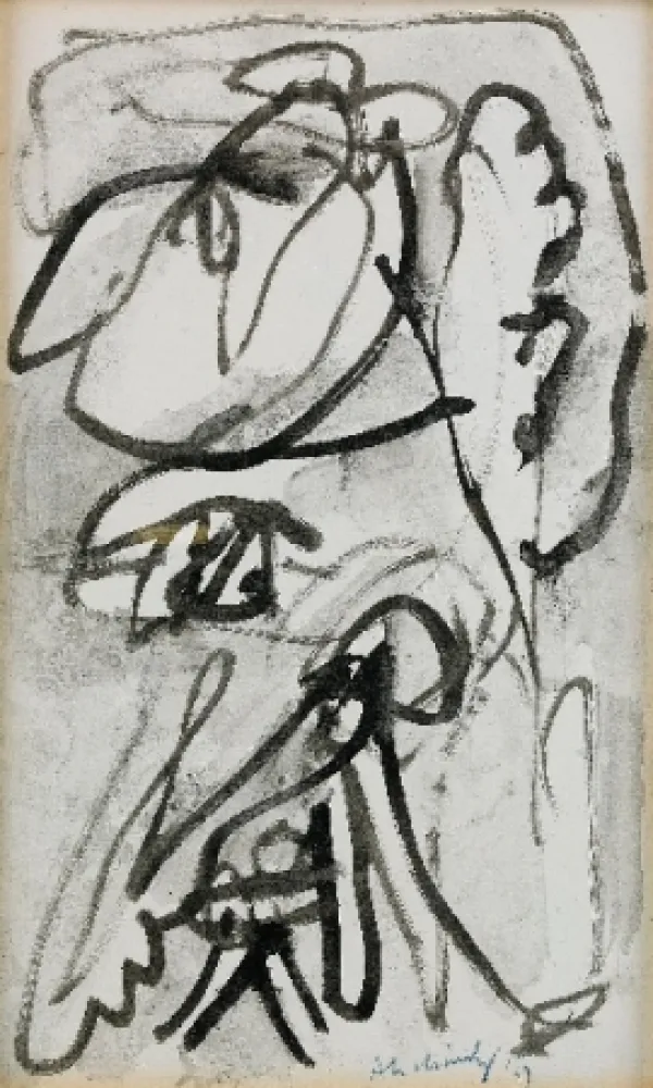 技術的なありません Alechinsky - Composition