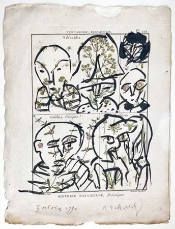 技術的なありません Alechinsky - Composition