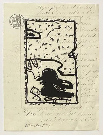 彫版 Alechinsky - Composition