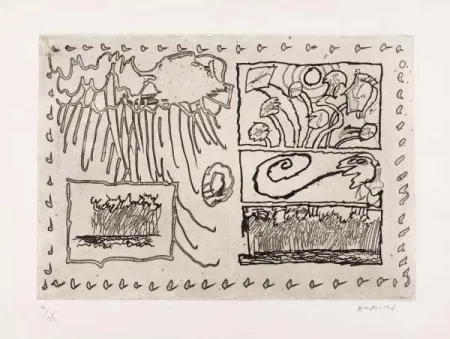 彫版 Alechinsky - Composition