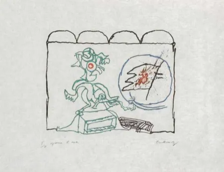 彫版 Alechinsky - Composition