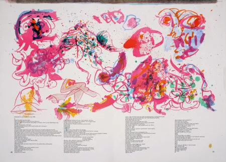 リトグラフ Alechinsky - Composition - One Cent life, 1964