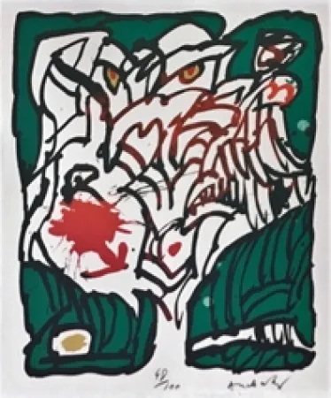 リトグラフ Alechinsky - Connu  non 