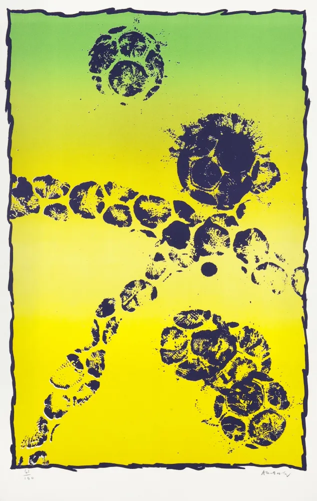 リトグラフ Alechinsky - Copa del mundo de futbol 