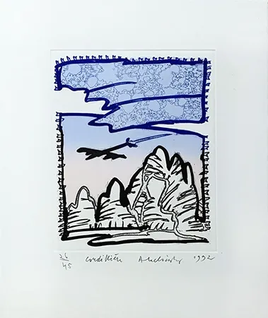 彫版 Alechinsky - Cordilliere