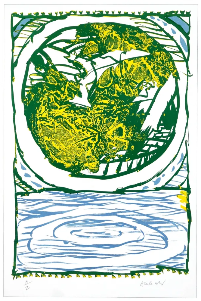 リトグラフ Alechinsky - Corps et biens