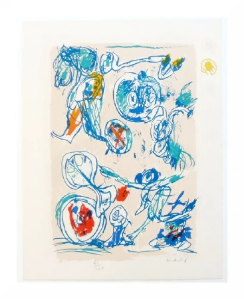 リトグラフ Alechinsky - Crayon sur coquille - Ordre dispersé