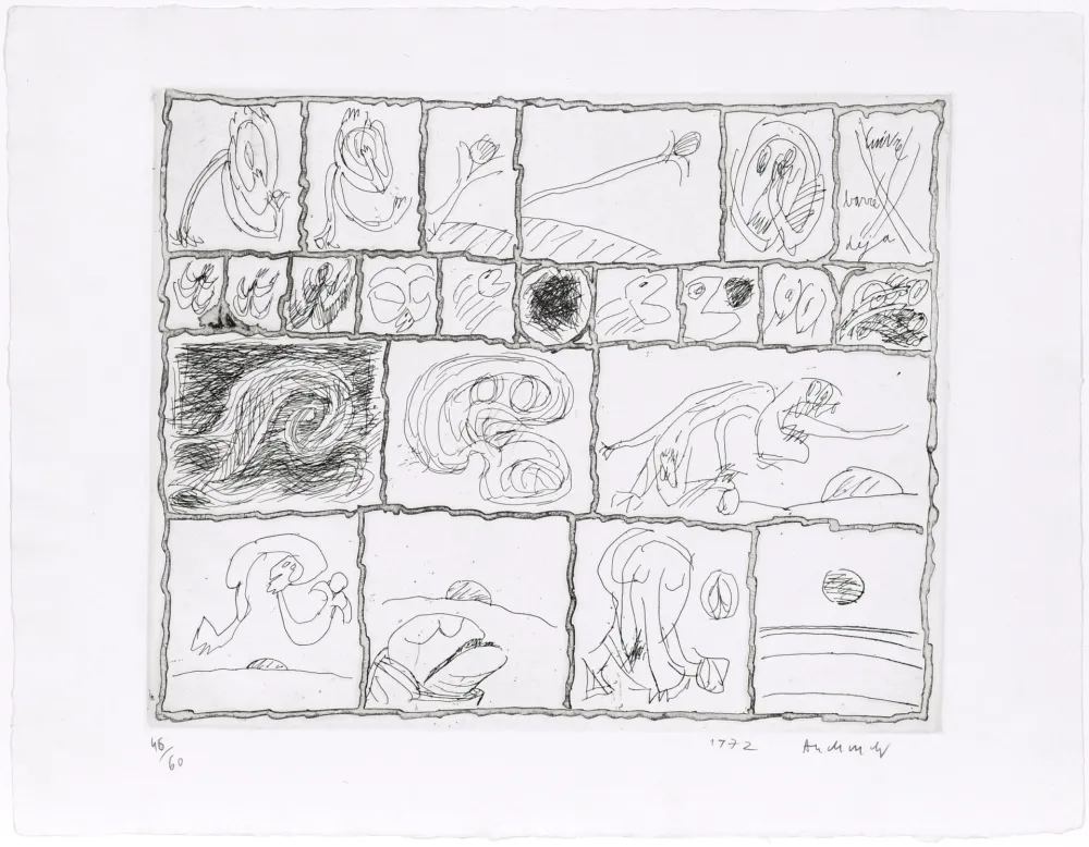 エッチング Alechinsky - Cuivre barré déjà