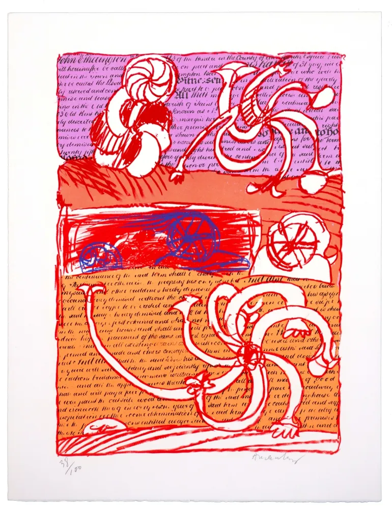 リトグラフ Alechinsky - Cursive