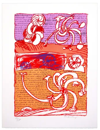 リトグラフ Alechinsky - Cursive