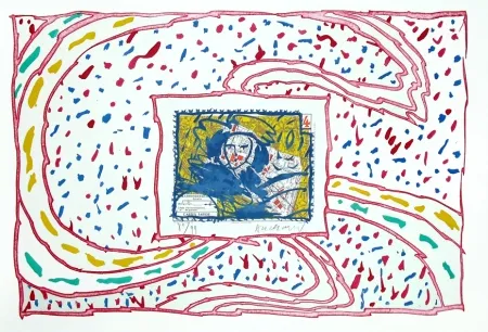 彫版 Alechinsky - Dame taride