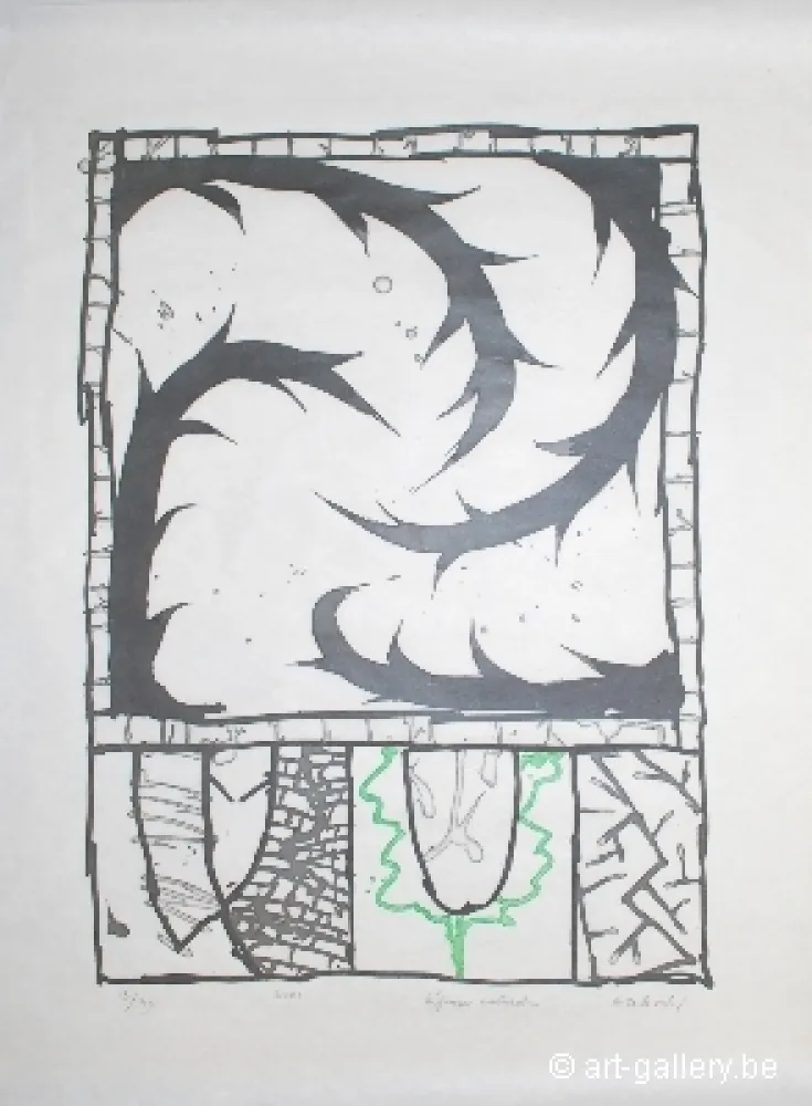 彫版 Alechinsky - Défense naturelle