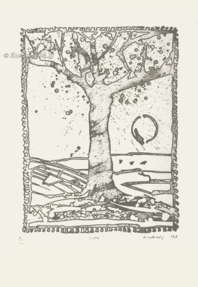 エッチング Alechinsky - Delta