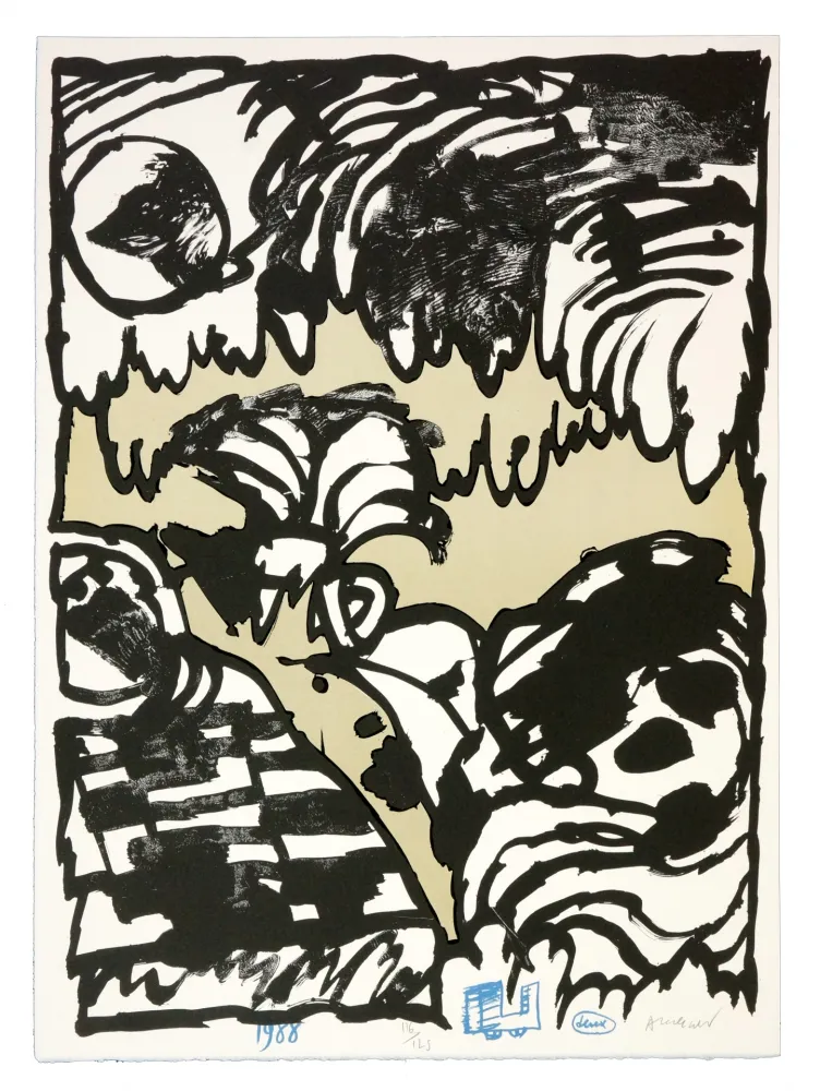 リトグラフ Alechinsky - Deux