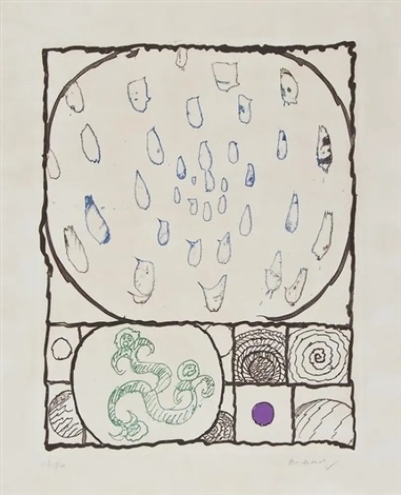 エッチング Alechinsky - Dévidoir