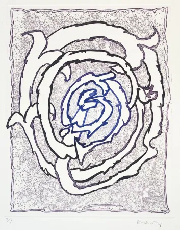 エッチング Alechinsky - Dévidoirs, Planche VII