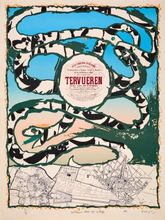 リトグラフ Alechinsky - Dotremont dans son village