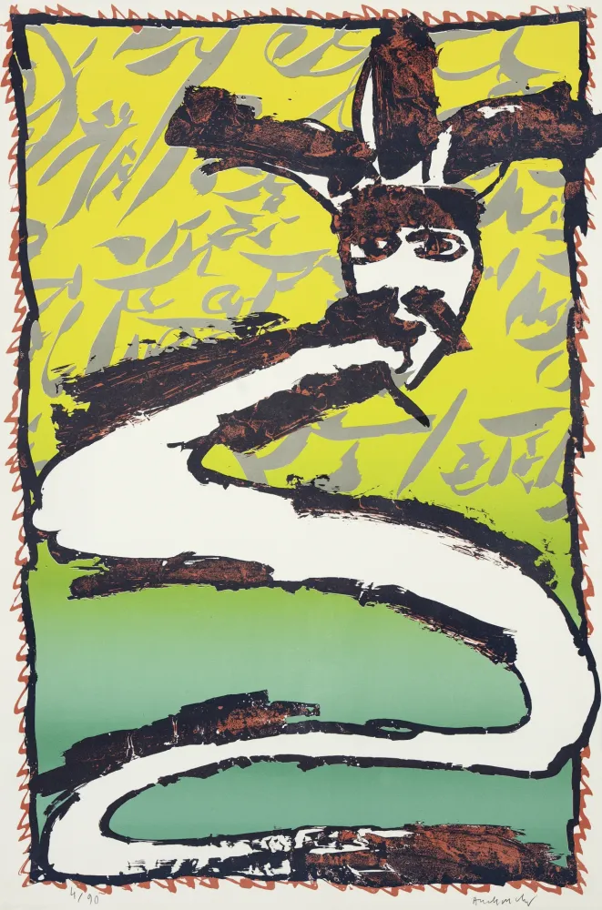 リトグラフ Alechinsky - Dotremont peintre de l'écriture