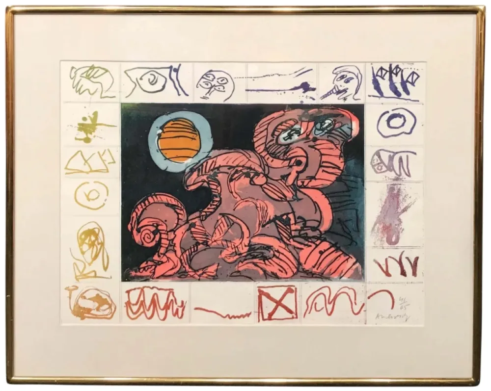 エッチング Alechinsky - Droit de regard