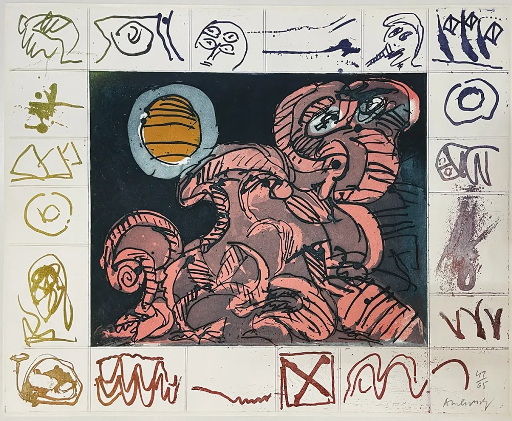 エッチングと　アクチアント Alechinsky - Droit de regard