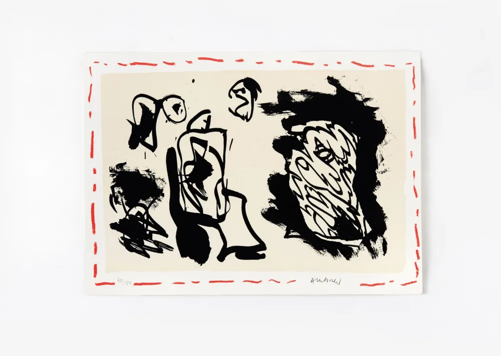 リトグラフ Alechinsky - D'une venue