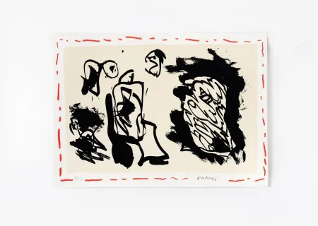 リトグラフ Alechinsky - D'une venue