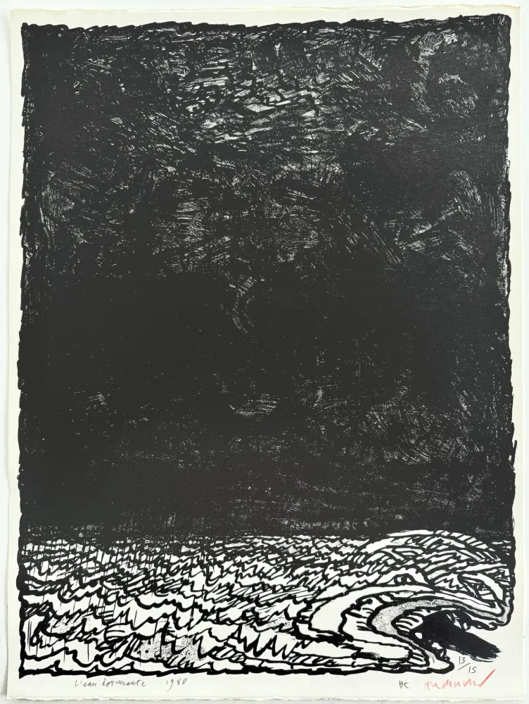 リトグラフ Alechinsky - Eau dormante