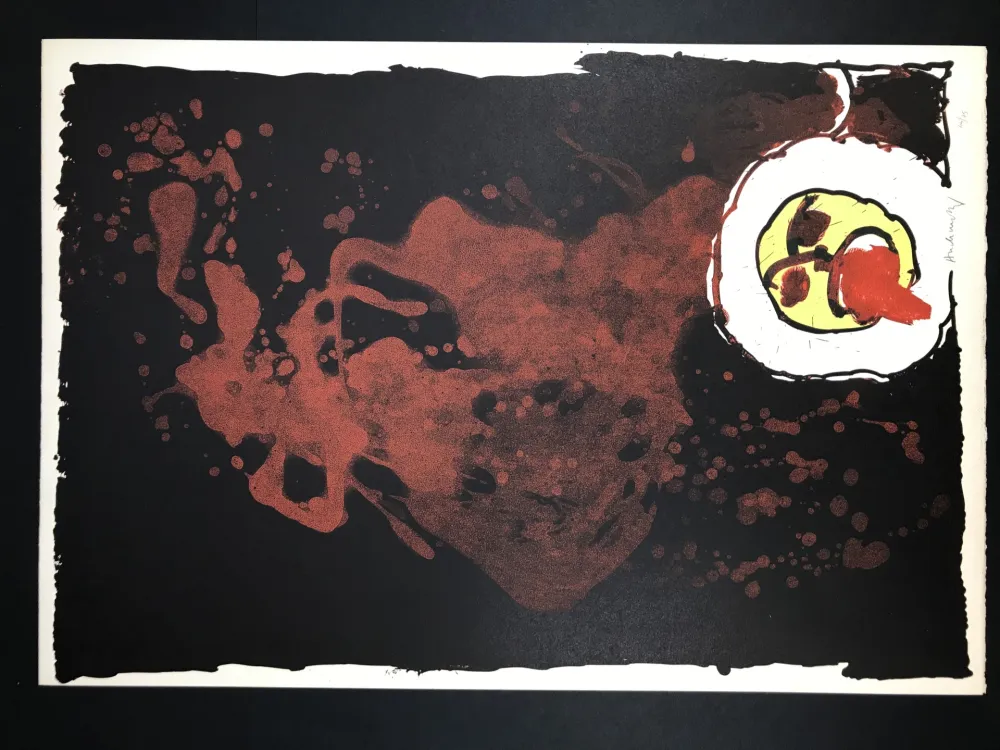 リトグラフ Alechinsky - Edgar (le tireur de langue)