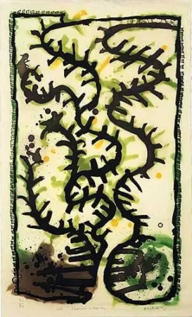 彫版 Alechinsky - Eleonora's garden