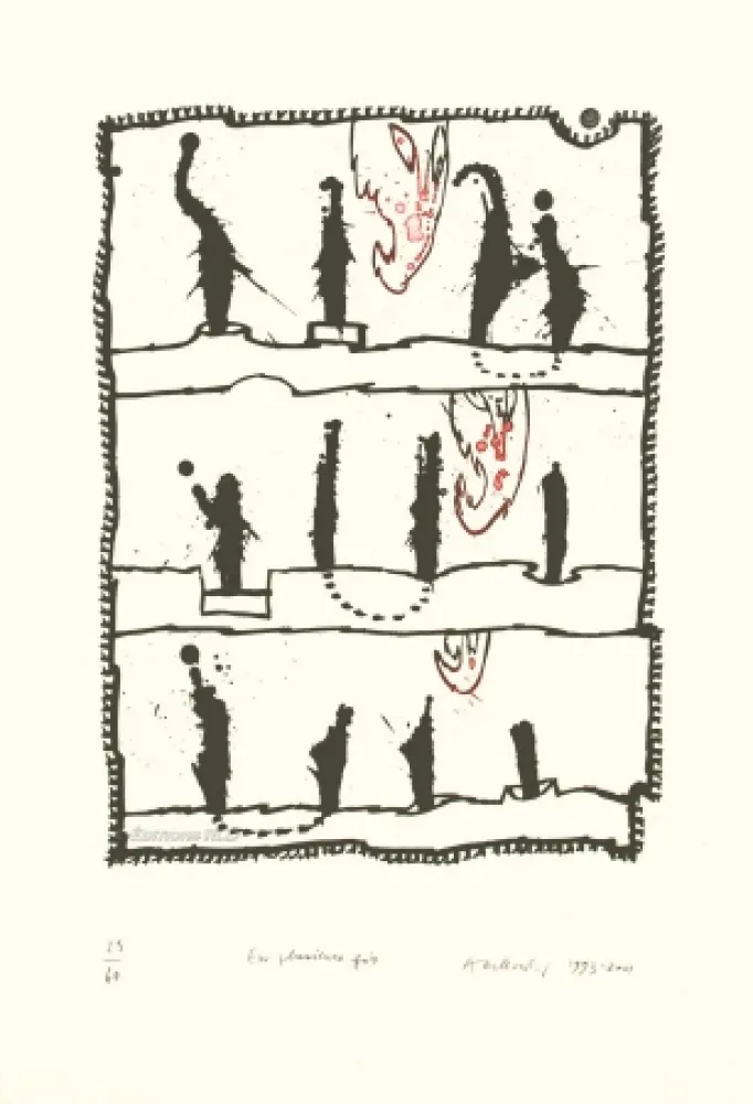 エッチングと　アクチアント Alechinsky - En plusieurs fois