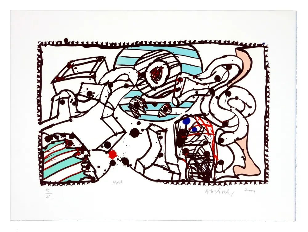 リトグラフ Alechinsky - En route (Nord)