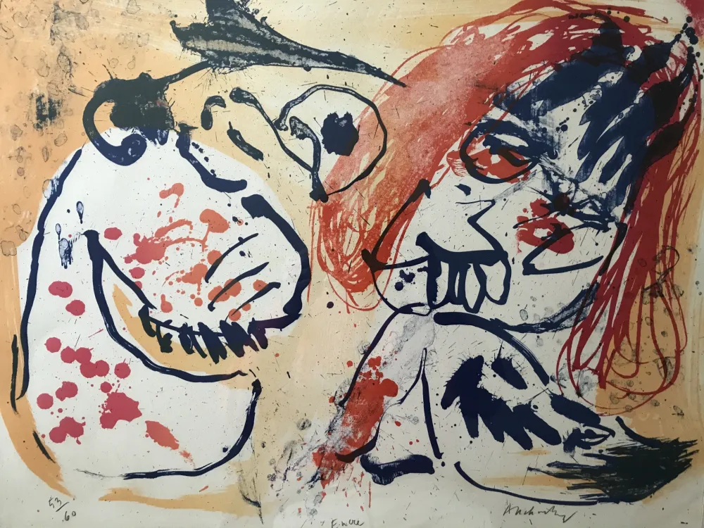 リトグラフ Alechinsky - Encre