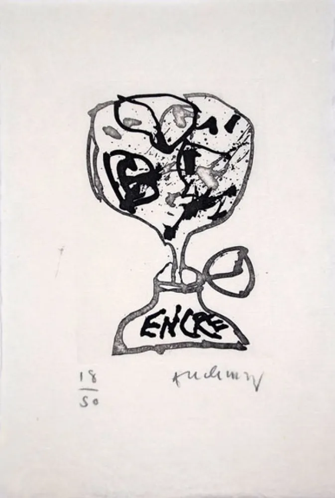 挿絵入り本 Alechinsky - ENCRE (Lettre suit - 