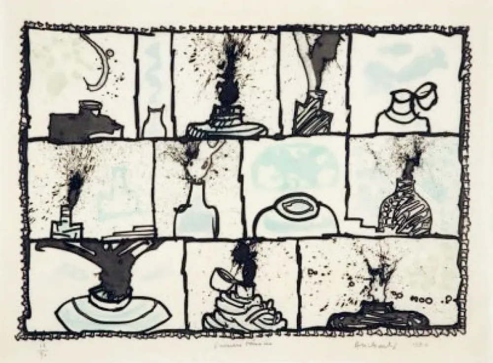 彫版 Alechinsky - Encriers témoins