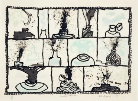 彫版 Alechinsky - Encriers témoins