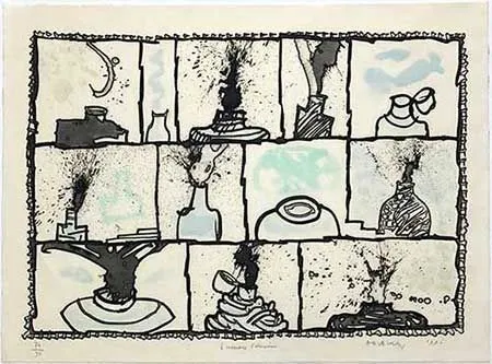 彫版 Alechinsky - Encriers témoins