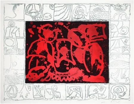 エッチング Alechinsky - Facteur rhésus